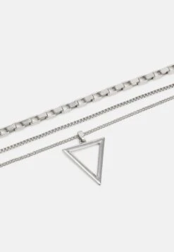 Pier One 3Pack - Collar - Silver-Coloured -Tienda De Moda Boutique 0939075566a74b089b462fd6f4c080a5