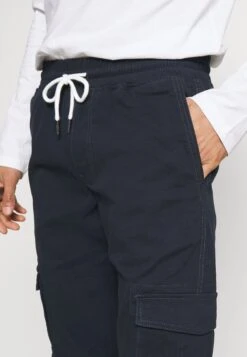 Pier One Pantalones Cargo - Dark Blue -Tienda De Moda Boutique 1934b837ea3944deabcaa132afcbd584