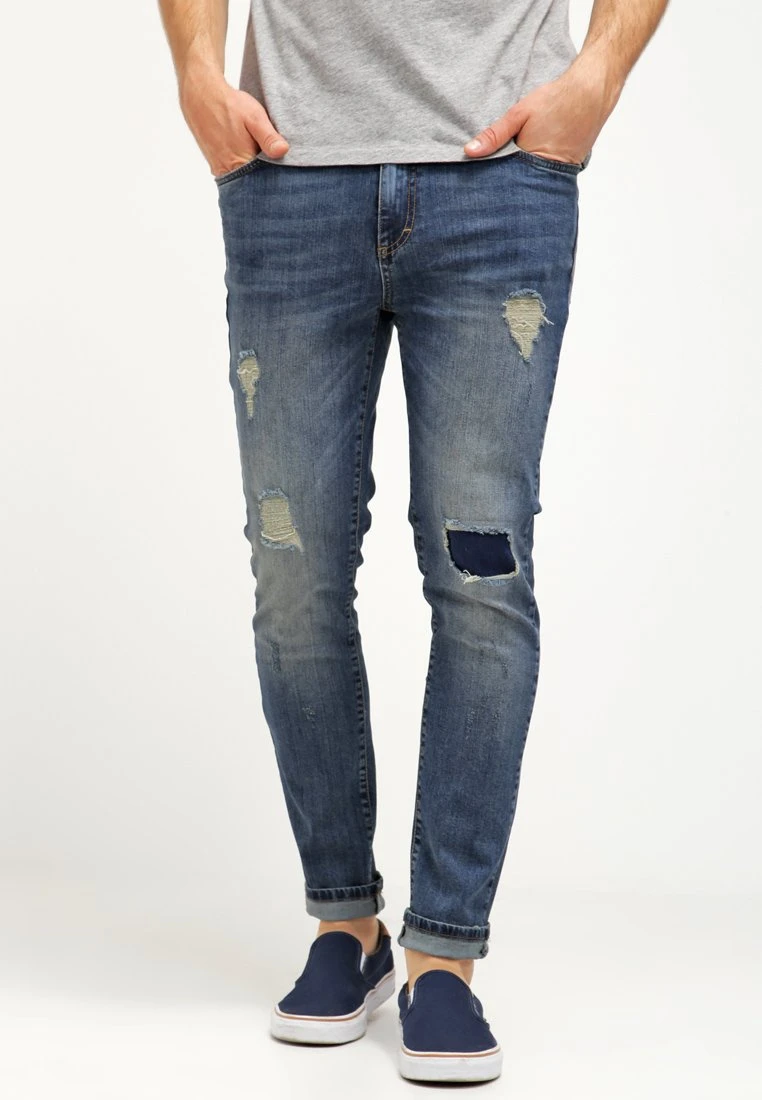 Pier One Vaqueros Slim Fit - Destroyed Denim 1 Pier One Vaqueros Slim Fit - Destroyed Denim