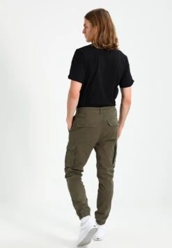Pier One Cuffed Skinny Trouser- Pantalones Cargo - Khaki -Tienda De Moda Boutique 27a3522f85514c679fcedaaaf368adc1