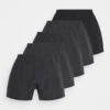 Pier One 5 Pack - Boxer - Black/Dark Grey