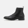 Pier One Botines Con Cordones - Black