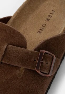 Pier One Leather Unisex - Pantuflas - Brown -Tienda De Moda Boutique 47364cdc1dcd4794860a5f6810594e6c