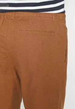 Pier One Linen Blend Drawcord Shorts- Shorts - Brown -Tienda De Moda Boutique 47f3ba1fb7dc4b3aa672e604b9fed1fe