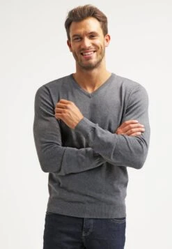 Pier One Jersey De Punto - Dark Grey Melange