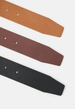 Pier One 3 Pack Unisex - Cinturón - Black/Brown/Cognac -Tienda De Moda Boutique 5093dbbd357b48f4906cc633ff9bf4ec