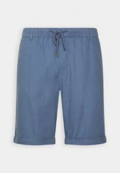 Pier One Linen Blend Drawcord Shorts- Shorts - Blue -Tienda De Moda Boutique 609305b411ae4fd897e85e7620e5b545