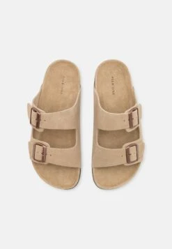 Pier One Leather Unisex - Pantuflas - Beige -Tienda De Moda Boutique 658db7c748df48419a27fd940a9ac1ce