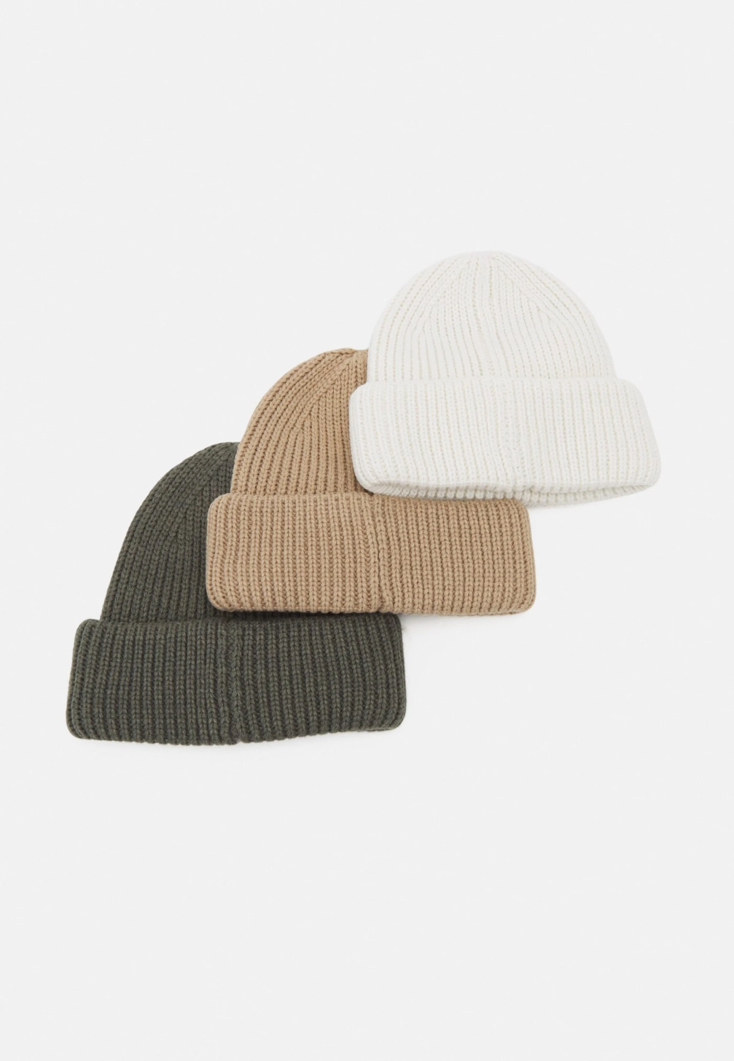 Pier One Unisex 3 Pack - Gorro - Beige/Green/White 2 Pier One Unisex 3 Pack - Gorro - Beige/Green/White - Imagen 2