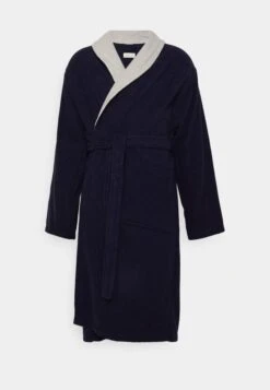 Pier One Shawl Towel Bathrobe - Albornoz -Dark Blue -Tienda De Moda Boutique 67f610d064e84b5daaa9a12f82d45b4b