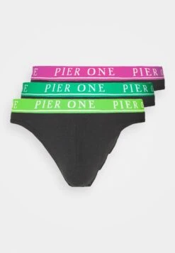 Pier One Branded Waistband Briefs 3 Pack - Braguitas - Black -Tienda De Moda Boutique 68332279d8a640caac60267b6cd7c785