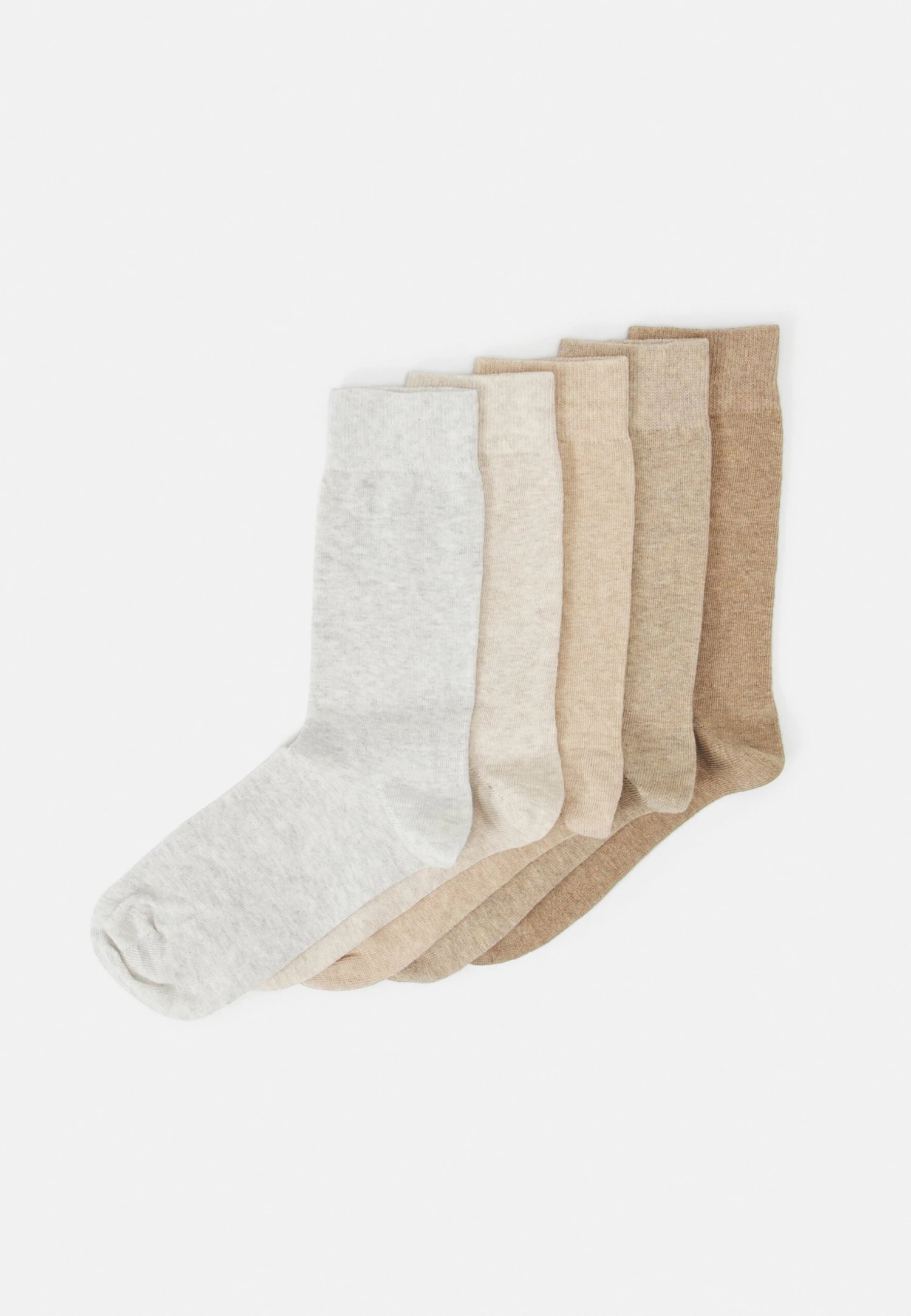Pier One 5Pack - Calcetines - Off-White/Beige/Tan 1 Pier One 5Pack - Calcetines - Off-White/Beige/Tan