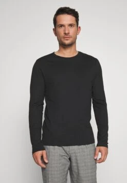 Pier One 2 Pack - Camiseta De Manga Larga - White/Black -Tienda De Moda Boutique 77d1f130bf974783921531825fa29315