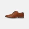 Pier One Leather - Zapatos Con Cordones - Cognac