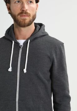 Pier One Sudadera Con Cremallera - Black Melange -Tienda De Moda Boutique 7bfd95dd1dd7495ba4fa1abbb6fb734c