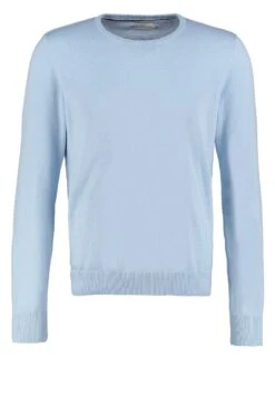Pier One Basic Crewneck - Jersey De Punto - Light Blue -Tienda De Moda Boutique 80f1c7c7bbed4ed08a43aa5550fa92e2