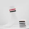 Pier One 5 Pack - Calcetines - White/Red/Black