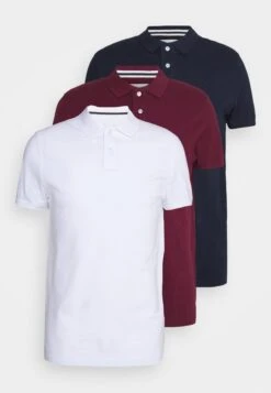 Pier One 3 Pack - Polo - Bordeaux/White/Dark Blue 11 Pier One 3 Pack - Polo - Bordeaux/White/Dark Blue -Tienda De Moda Boutique 919efcdef1fb44a8aad58897d4dff9e4