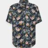 Pier One Camisa - Multicolor/Dark Blue