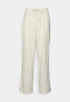 Pier One Drawcord Trousers Linen Blend - Pantalones - Off-White -Tienda De Moda Boutique 976f1ac0d05743c092e5a017af8c58d1