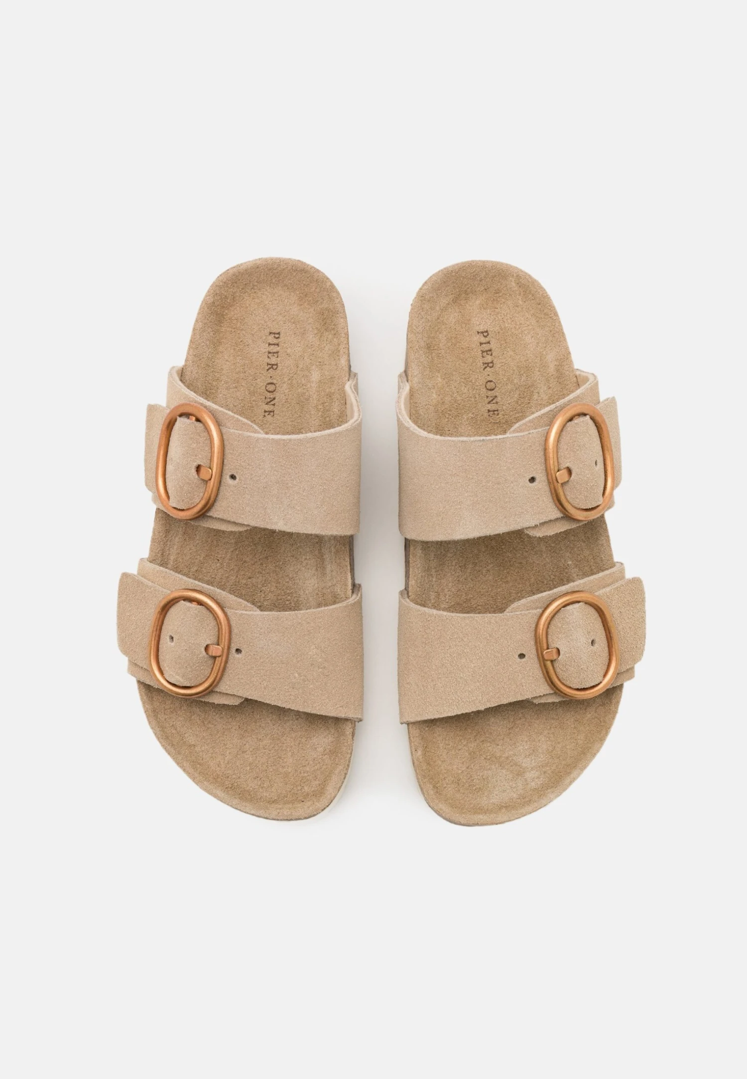 Pier One Leather - Sandalias Planas - Beige 6 Pier One Leather - Sandalias Planas - Beige - Imagen 6