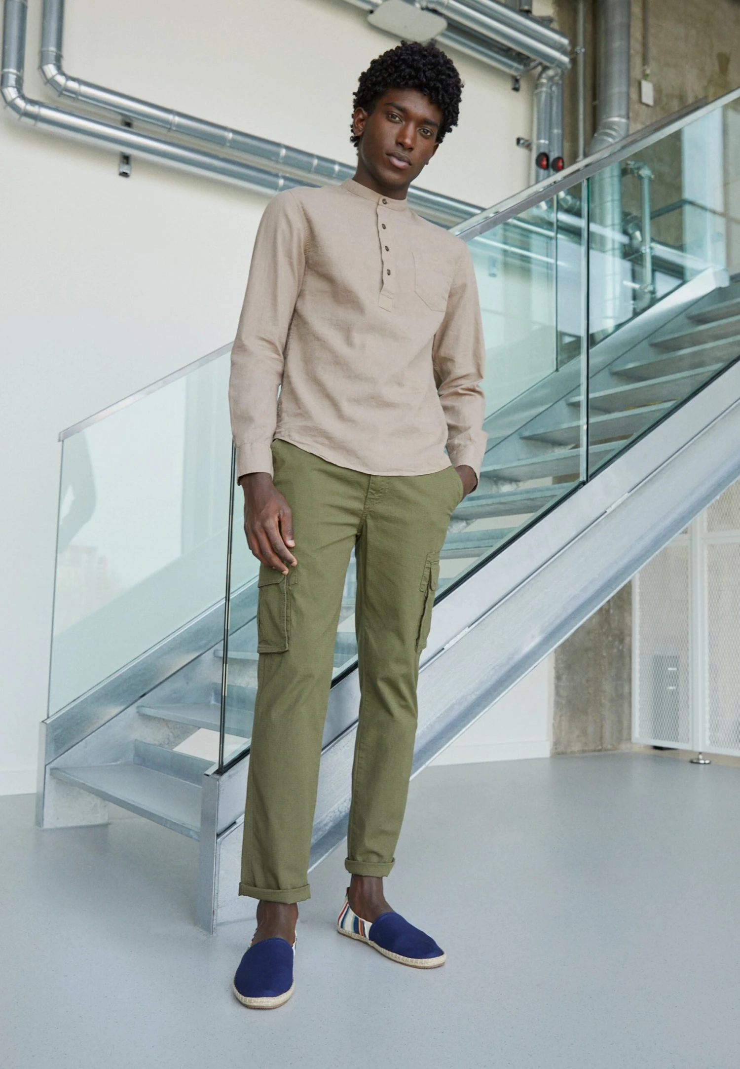 Pier One Pantalones Cargo -Olive 1 Pier One Pantalones Cargo -Olive