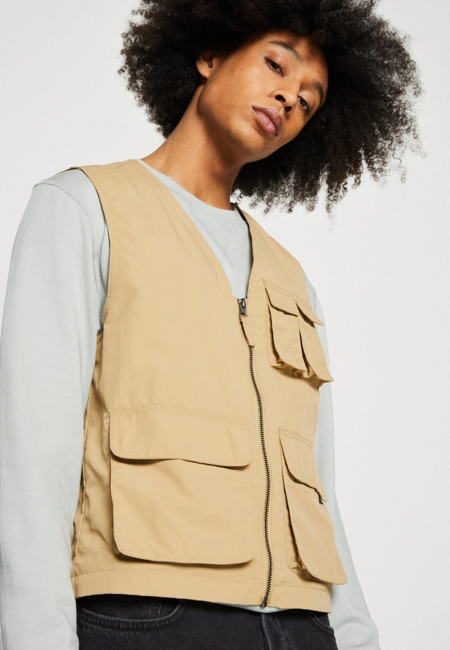 Pier One Chaleco - Tan 6 Pier One Chaleco - Tan - Imagen 6