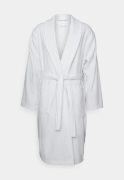 Pier One Shawl Towel Bathrobe - Albornoz - White -Tienda De Moda Boutique ae61951bd55140ac9d167b819a7964f5