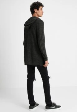 Pier One Chaqueta De Punto - Black/Olive -Tienda De Moda Boutique b1c42fa61d4b4b0ab71ca3de14a4aa30