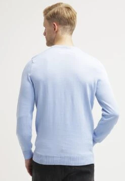 Pier One Basic Crewneck - Jersey De Punto - Light Blue -Tienda De Moda Boutique b4d33f3f472b4e0cb87579499a0f1069