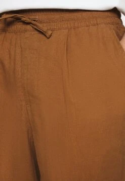 Pier One Drawcord Trousers Linen Blend - Pantalones - Brown -Tienda De Moda Boutique bedf8e1eb0ea4ab1b26ff4d546d32792