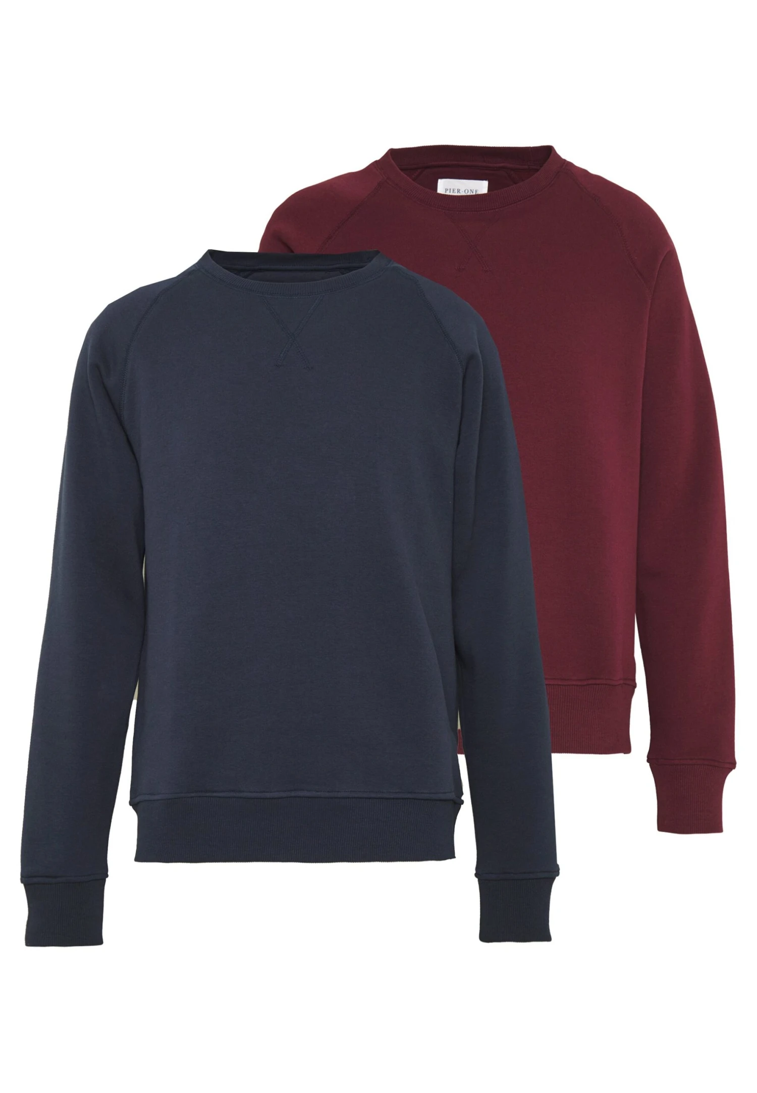 Pier One 2 Pack - Sudadera - Dark Blue/Bordeaux 1 Pier One 2 Pack - Sudadera - Dark Blue/Bordeaux