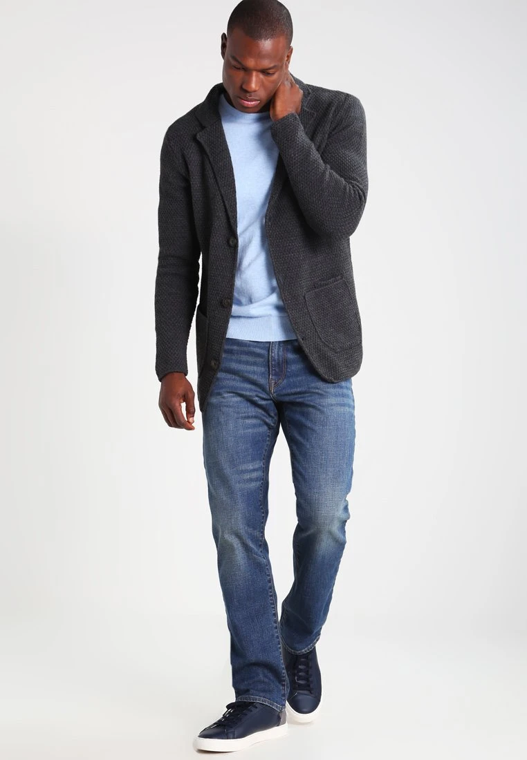 Pier One Chaqueta De Punto - Mottled Dark Grey 2 Pier One Chaqueta De Punto - Mottled Dark Grey - Imagen 2