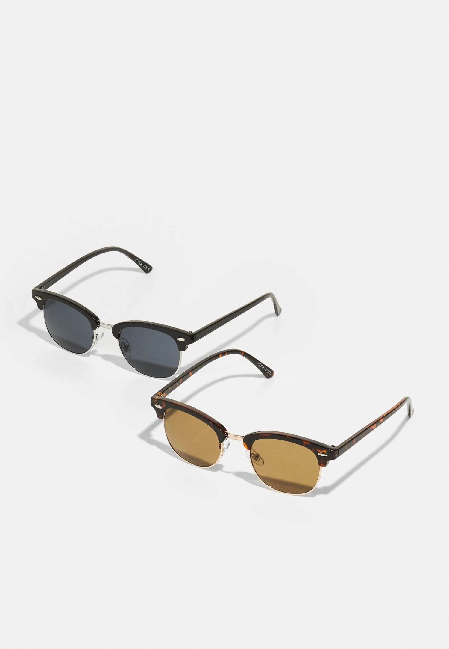 Pier One 2 Pack - Gafas De Sol - Brown/Black 1 Pier One 2 Pack - Gafas De Sol - Brown/Black
