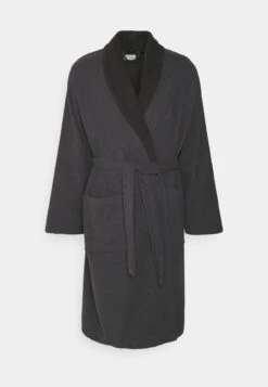 Pier One Shawl Towel Bathrobe - Albornoz - Dark Grey -Tienda De Moda Boutique fc899b7e716e4af0a060b8230c31bf9e